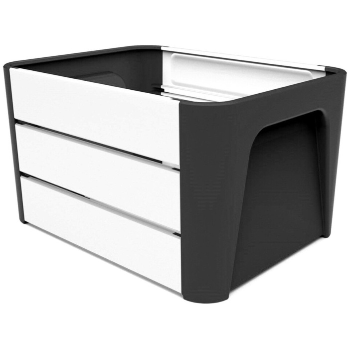 Mirage krat Klik 'n Krat zwart/wit 24l