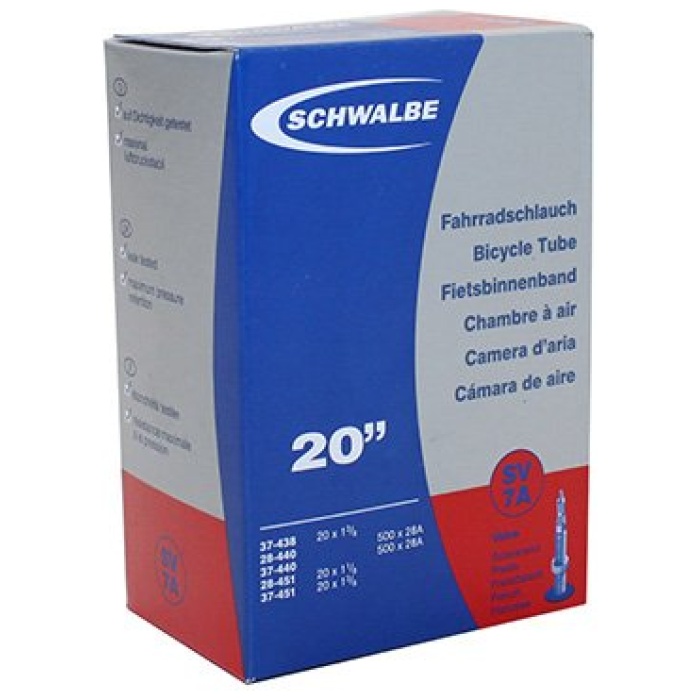 Schwalbe binnenband 20 inch SV7A 40mm - Afbeelding 2