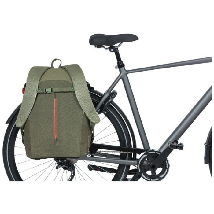 Basil rugzak heren B-Safe Commuter Nordlicht 18l groen - Afbeelding 3