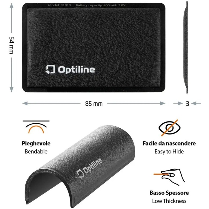 Optiline Tracker Flex, Ultra-thin Vouwbaar