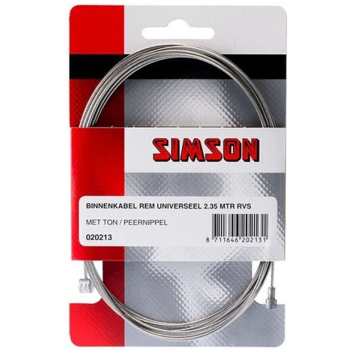 Simson Rem Binnenkabel verseel 2.35mtr RVS 03-2.35 - Afbeelding 2
