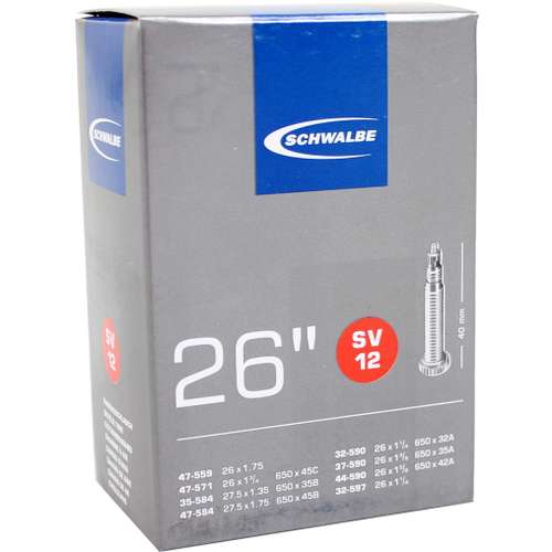 Schwalbe binnenband 26 inch SV12 FV 40 mm-32/47-559/597 - Afbeelding 2