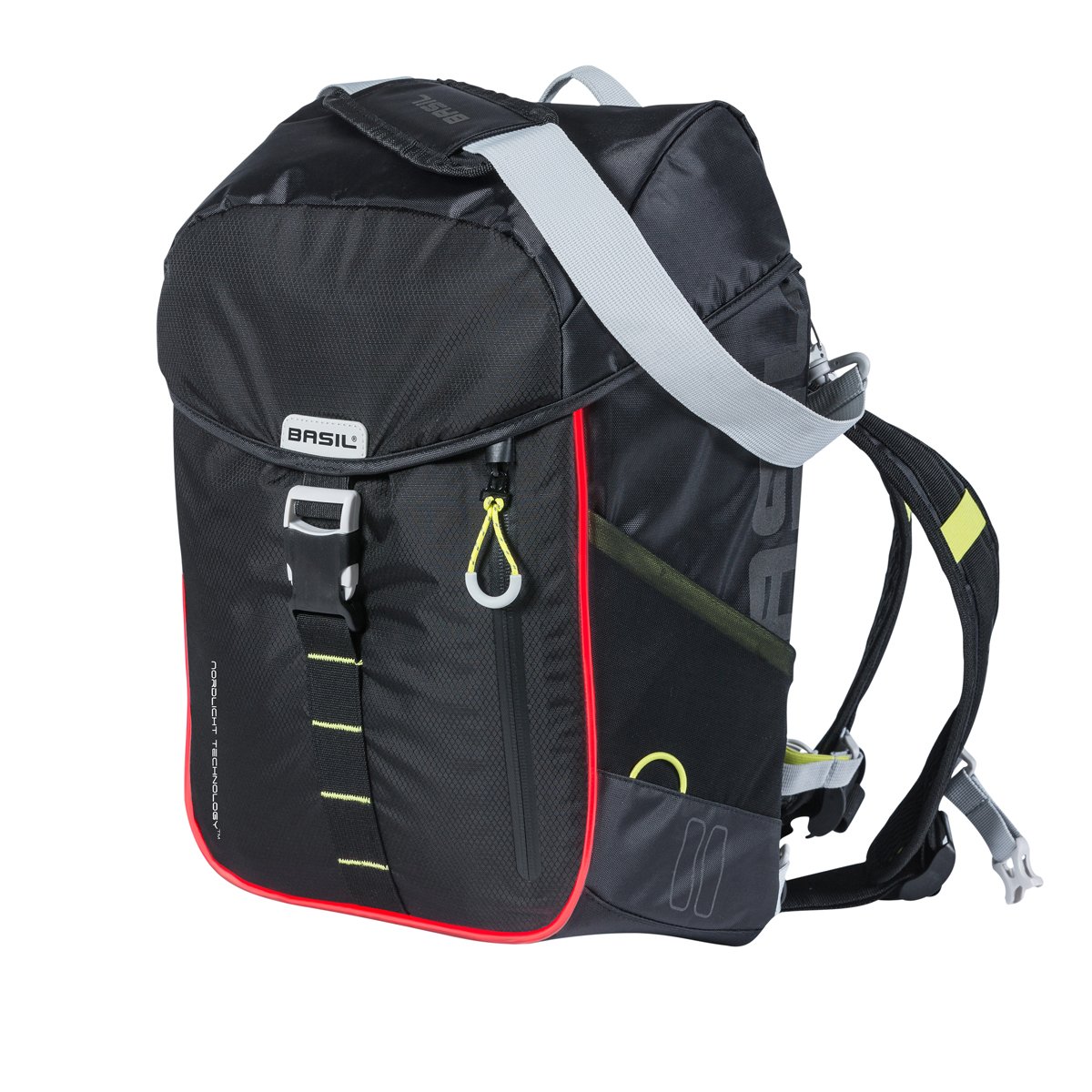 Basil rugzak Miles Daypack Nordlicht 17l zwart/lime - Afbeelding 5