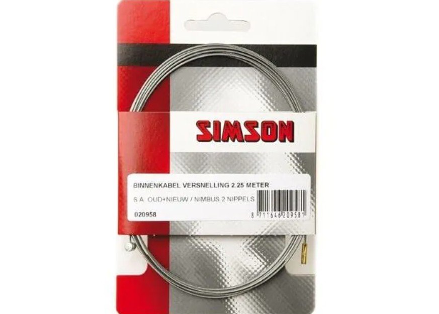 Simson Versnelling Binnenkabel mtr. 020958-2.25
