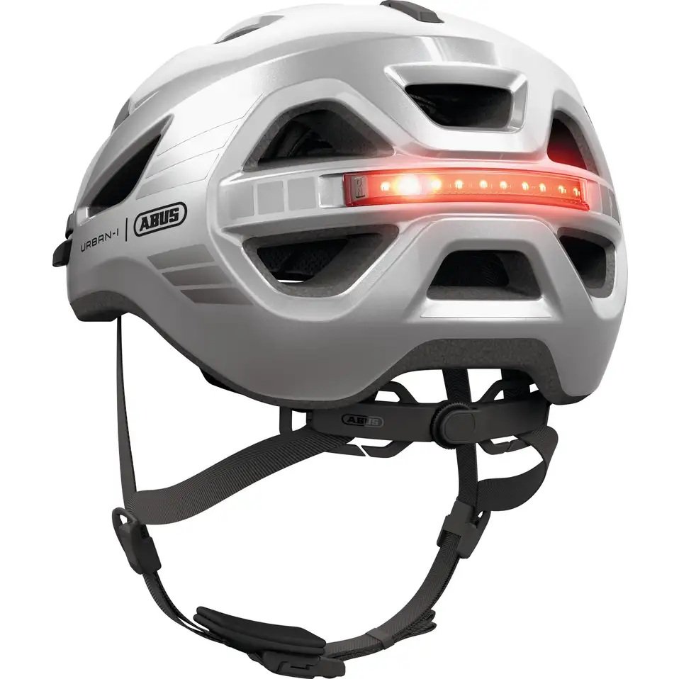 Abus helm Urban-I 4.0 signal silver-M 54-58cm - Afbeelding 4